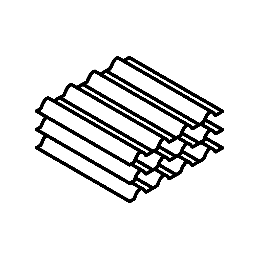 Icon representing 40-year metal roofing durability
