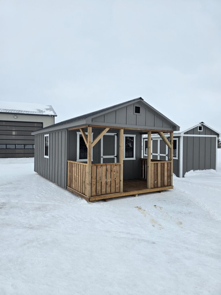 12′ x 24′ Gable Porch Cabin