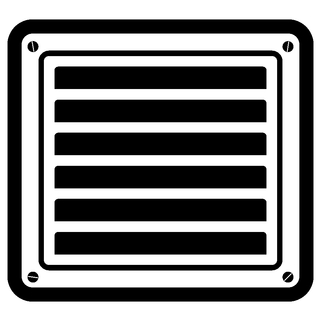 Icon denoting the vents used in shed end walls