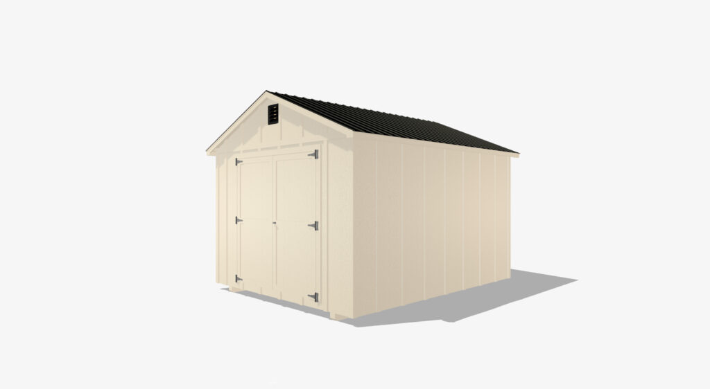 Utility shed with clean lines and classic storage design
