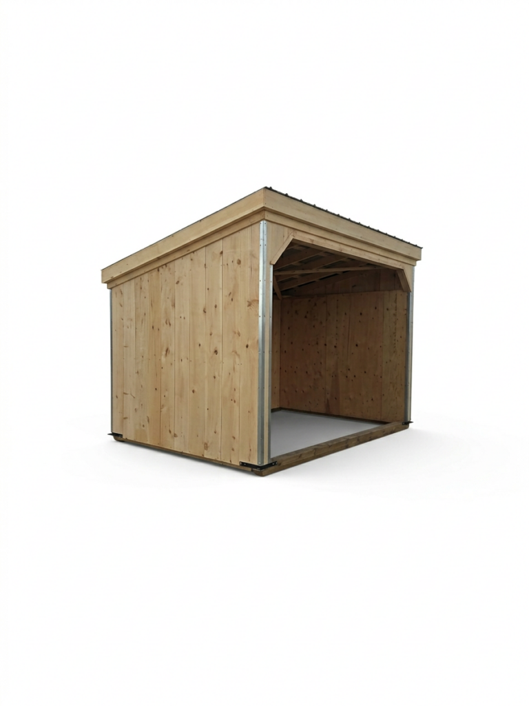 Utility shed with clean lines and classic storage design