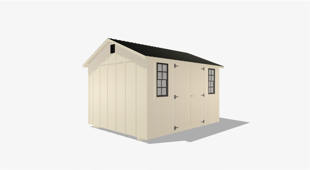 Utility shed with clean lines and classic storage design